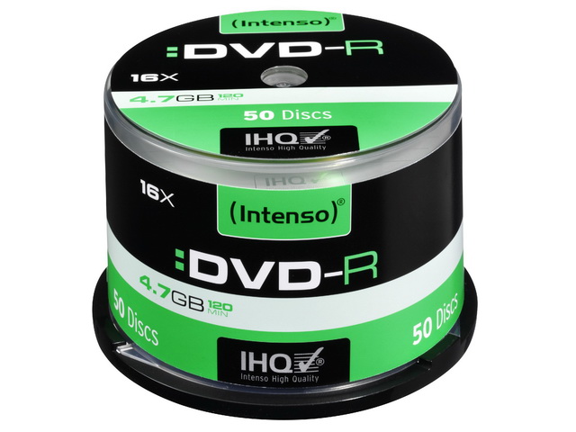 INTENSO DVD-R 4.7GB 16X (50Stk) CB CAKE BOX - 4101155