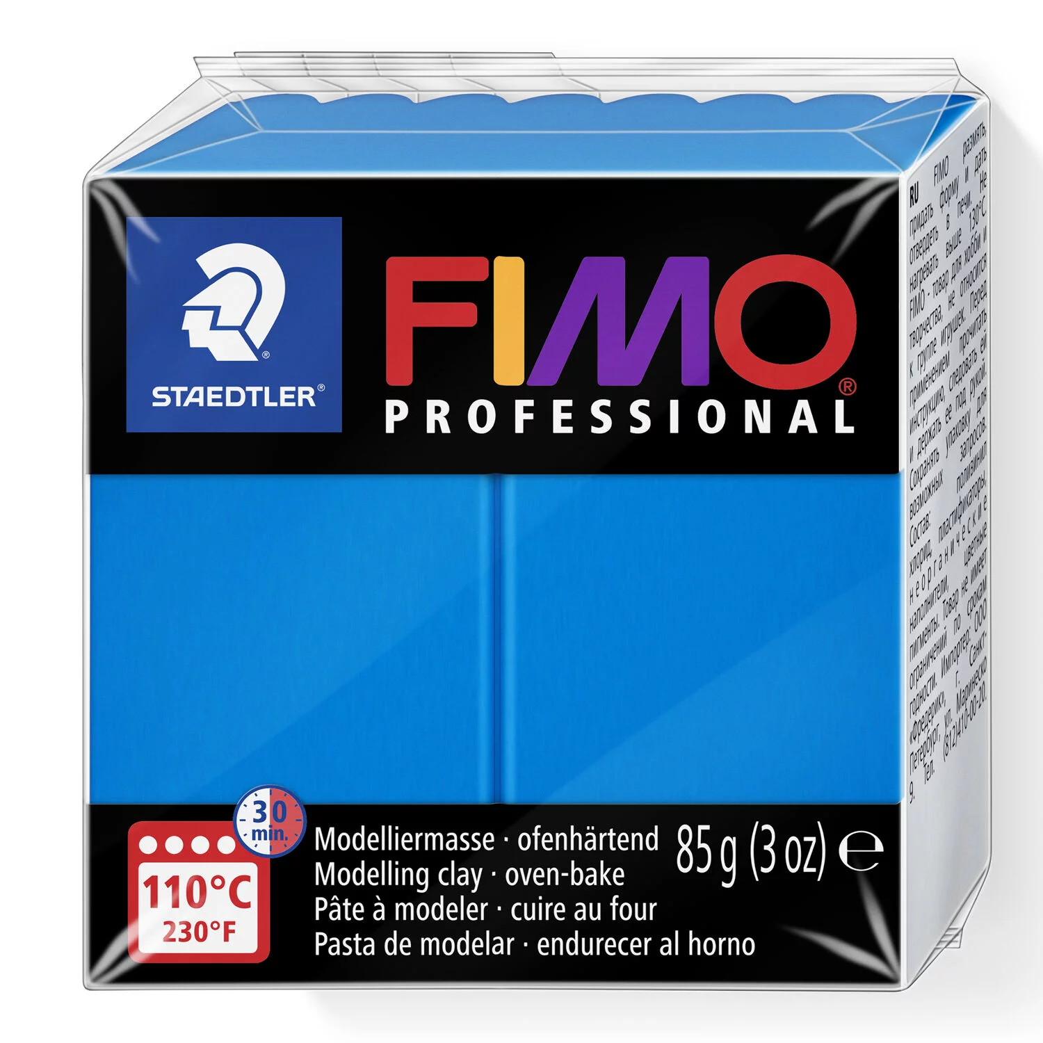 STAEDTLER 8004-300 - Fimo professional ofenhärtende Modelliermasse, 85 g, blau