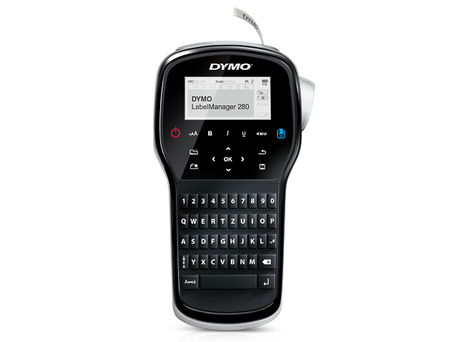DYMO LabelManager 280 Tragbares Beschriftungsgerät, QWERTZ Tastatur | mit PC/Mac Schnittstelle | für D1 Etiketten in 6, 9 und 12mm Breite - S0968970