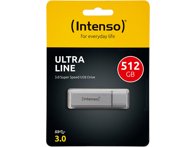 INTENSO ULTRA LINE USB STICK 512GB 70MB/S USB 3.0 SILBER - 3531493