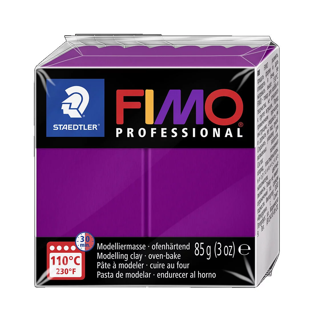 STAEDTLER 8004-61 - Fimo professional ofenhärtende Modelliermasse, 85 g, violett
