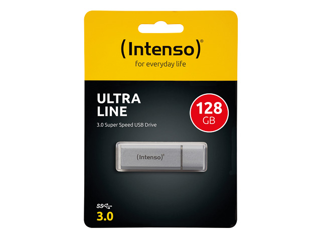 INTENSO ULTRA LINE USB STICK 128GB 70MB/S USB 3.0 SILBER - 3531491