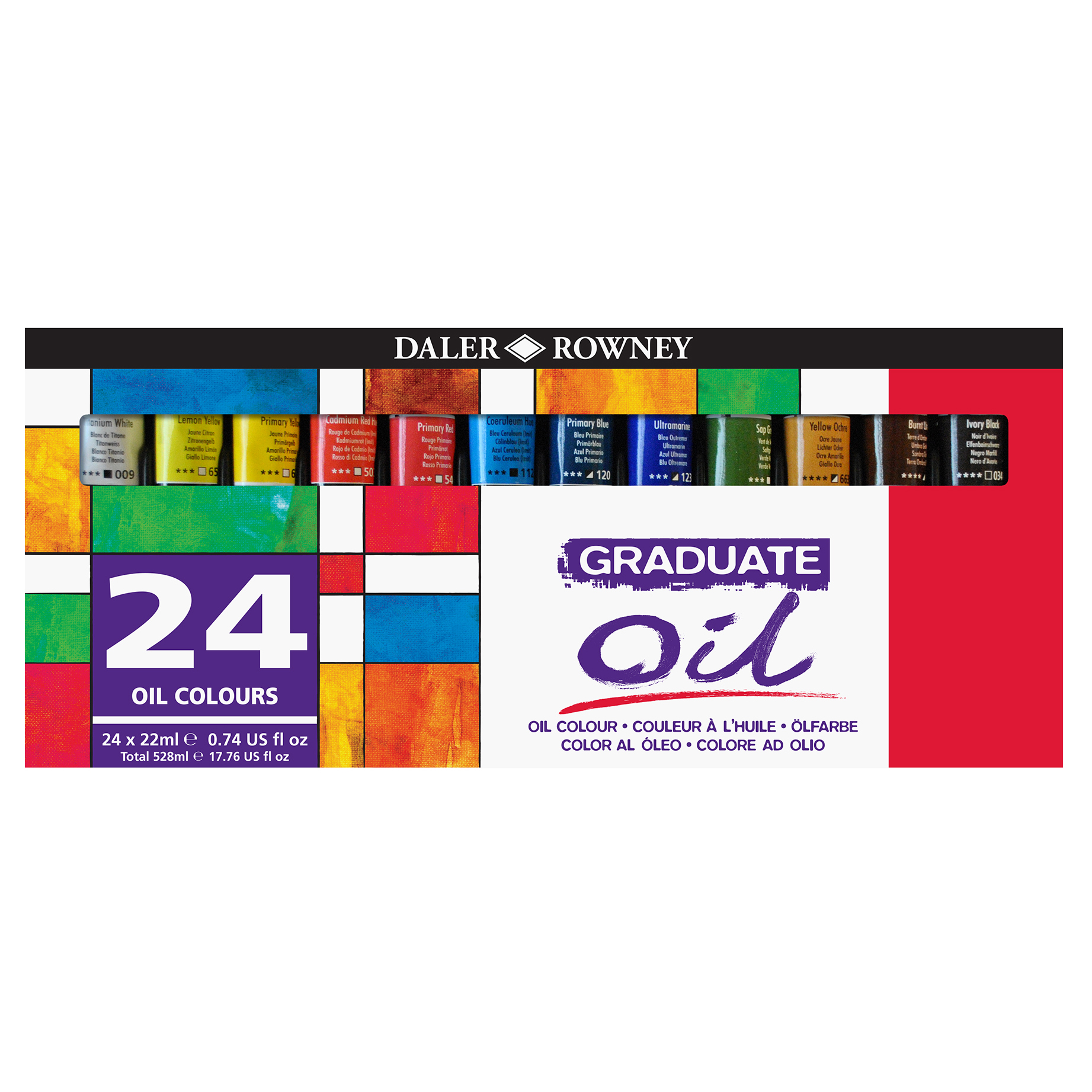 Daler Rowney GRADUATE Öl Farben-Set 24 x 22ml