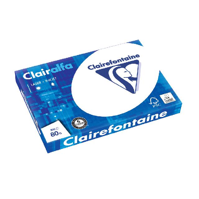 CLAIREFONTAINE Clairalfa A3 weiß 80g 500 Bl. - Weiß 171 CIE