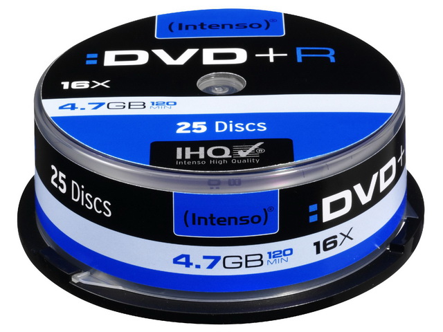 INTENSO DVD+R 4.7GB 16X (25Stk) CB CAKE BOX - 4111154