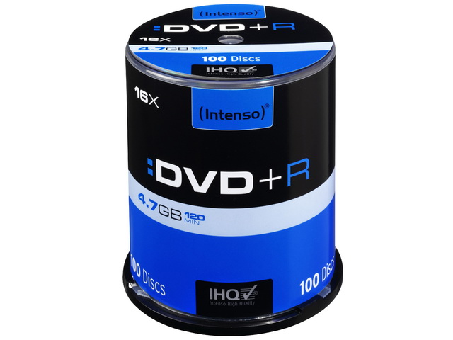INTENSO DVD+R 4.7GB 16X (100Stk) CB CAKE BOX - 4111156