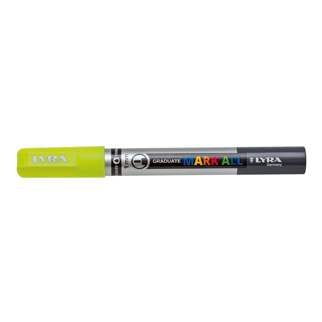 LYRA Graduate Mark All  1 mm (S) Marker, Neongelb