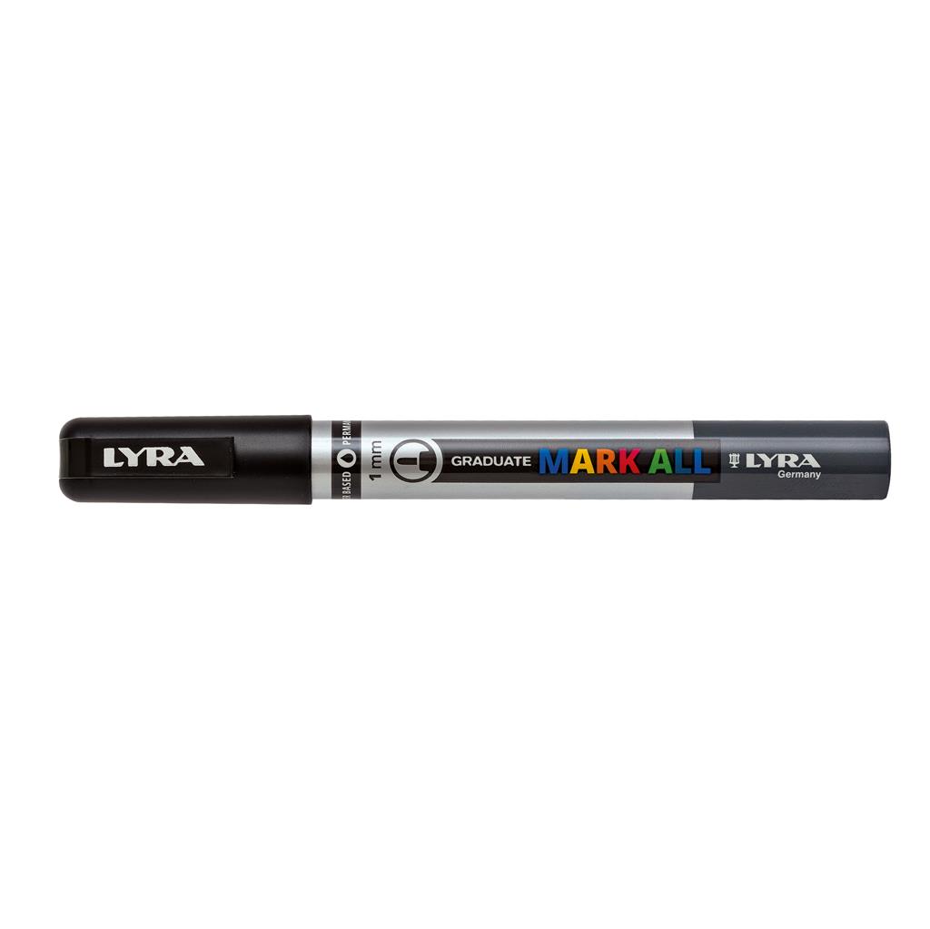 LYRA Graduate Mark All  1 mm (S) Marker, Schwarz