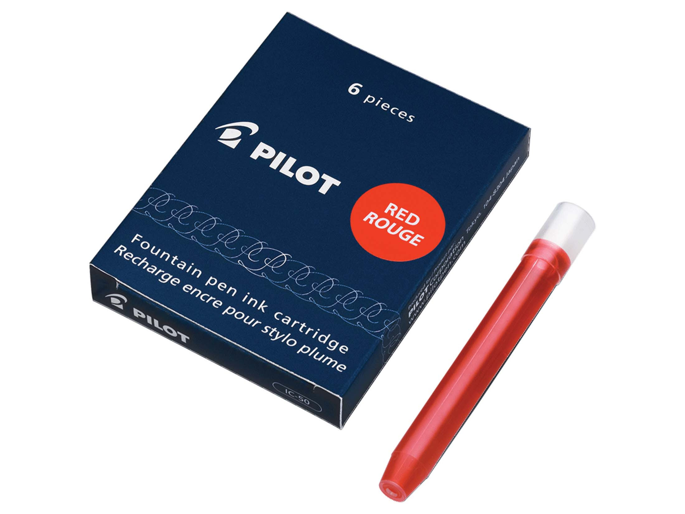 PILOT Tintenpatrone IC-50 6er Schachtel Rot