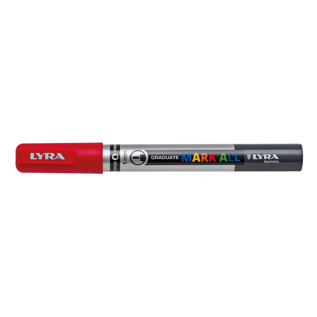 LYRA Graduate Mark All  1 mm (S) Marker, Rot