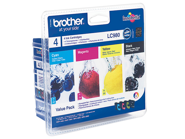 BROTHER  LC980VALBPDR DCP DCP TINTE (4) CMYK 1x300/3x260S