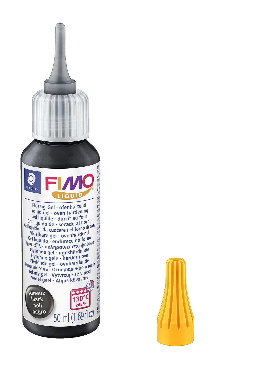 STAEDTLER Zubehör FIMO Liquid Gel, ofenhärtendes Gel, fließfähige Konsistenz, 50 ml, schwarz