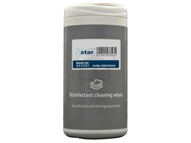 ASTAR Reinigungstücher in Spenderdose (100) - AS31201