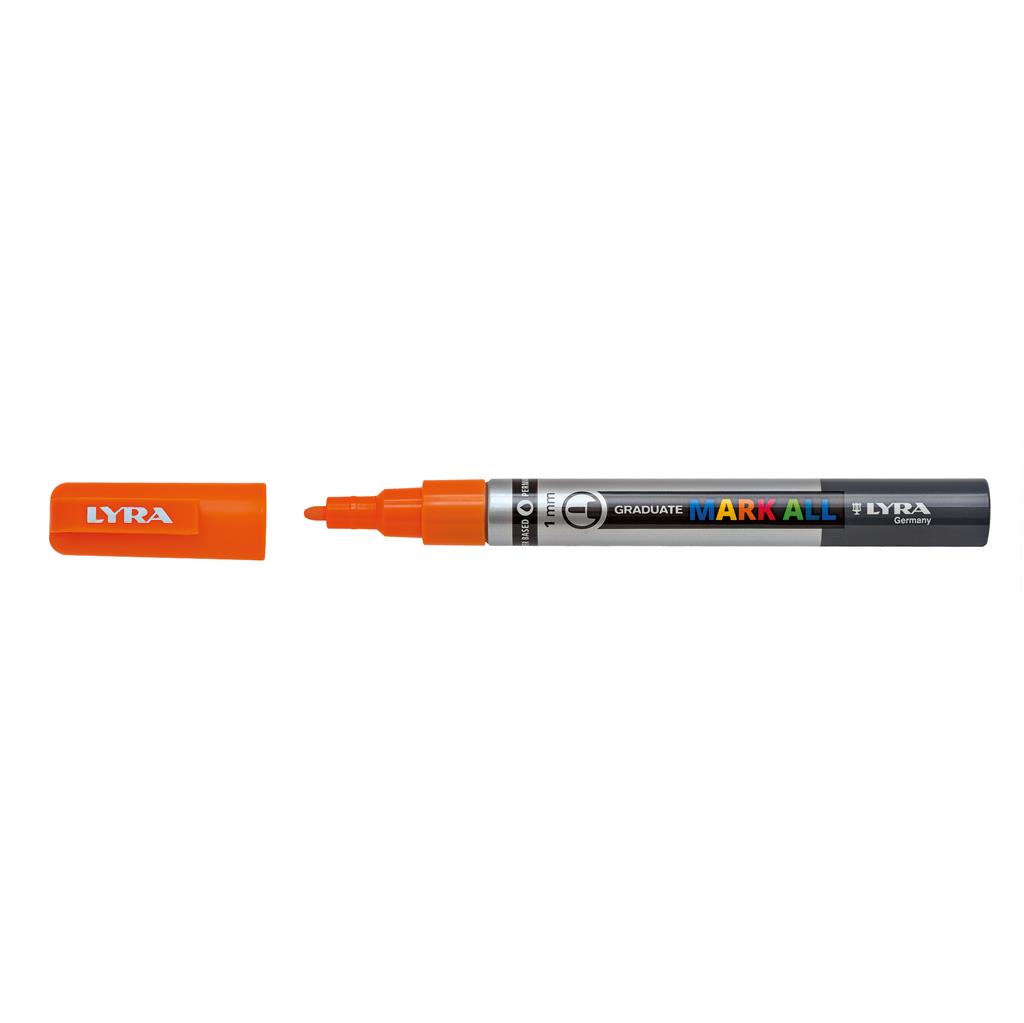 LYRA Graduate Mark All  1 mm (S) Marker, Orange