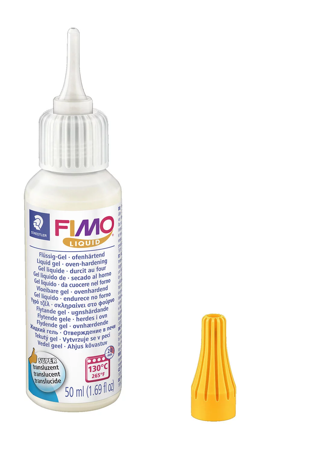STAEDTLER Zubehör FIMO Liquid Gel, ofenhärtendes Gel, fließfähige Konsistenz, 50 ml, transluzent