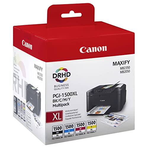 CANON PGI1500XL Multipack Blister TINTE (4) CMYK W/O SEC CARDBOARD 1x34,7/3x12ml - 9182B004