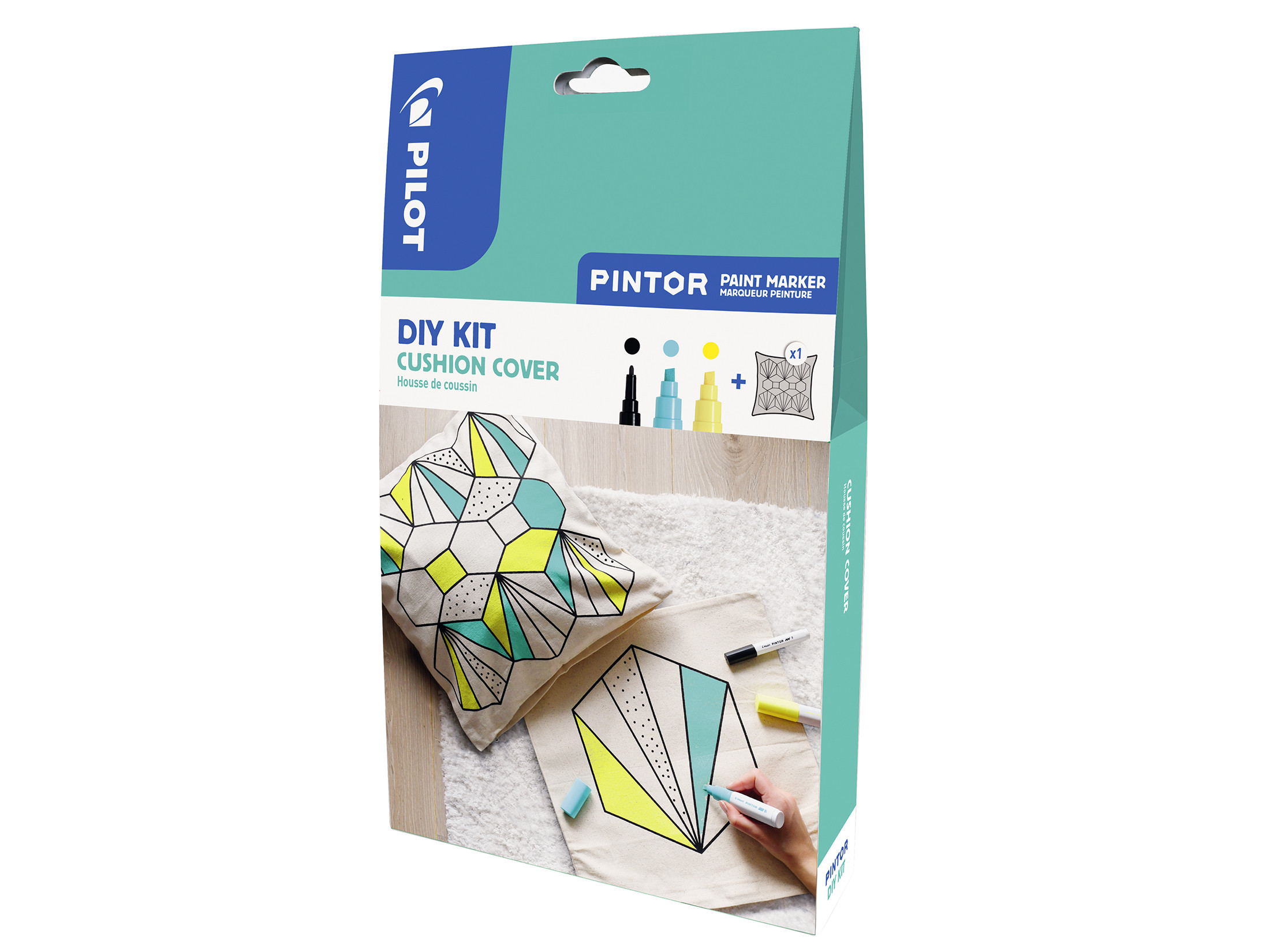 PILOT Kreativmarker PINTOR 2.9/8.0 (F/B) DIY-Set Kissenbezug