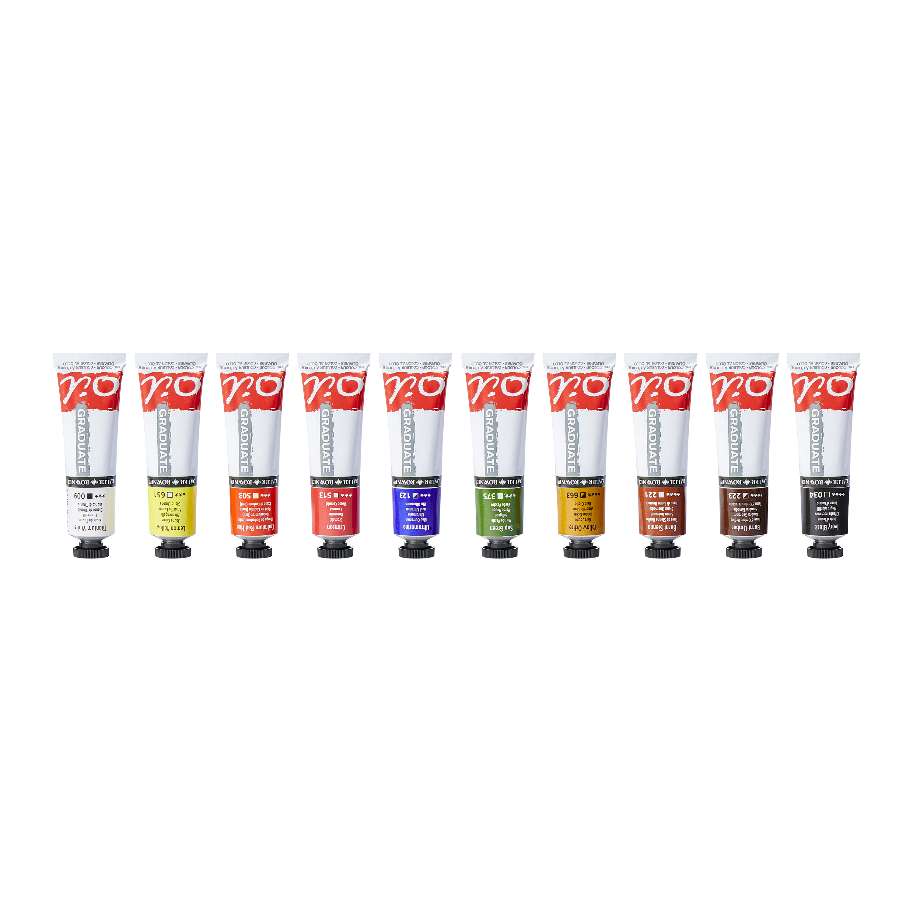 Daler Rowney GRADUATE Öl Farben-Set 10 x 38ml