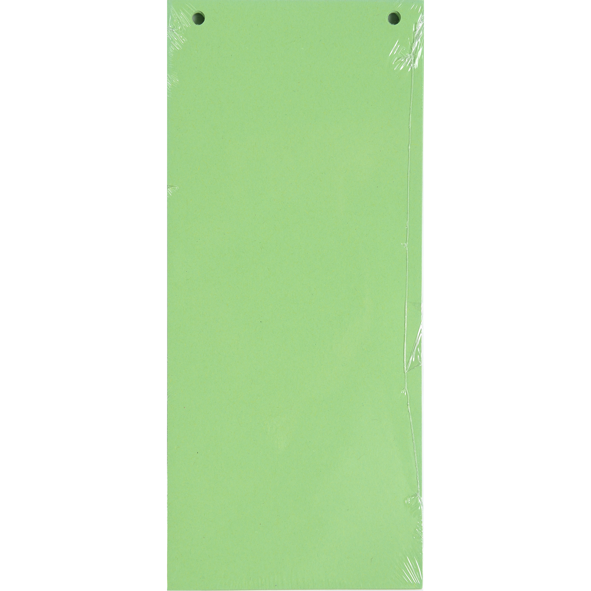 EXACOMPTA 100 Trennstreifen, 2-fach gelocht, Recyclingkarton 180g, einfarbig, 105x240mm, Forever - Grün